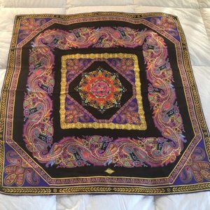 Versace Atelier Multi Color Silk Scarf